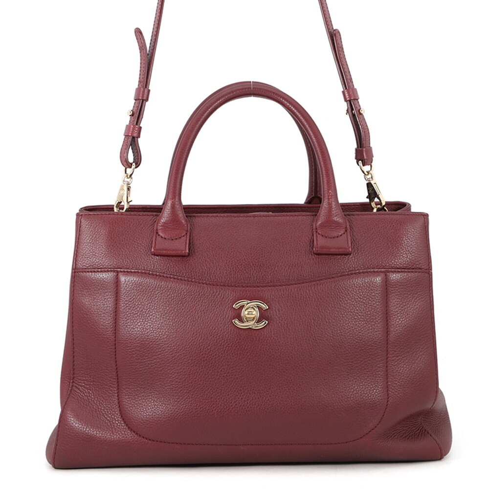 Chanel Tote Bag Neo Executive Coco Mark Caviar Skin A69930 CHANEL 2-way Shoul...